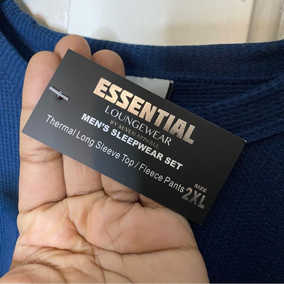 NWT Seven Apparel : size : 2XL : thermal top + fleece pants sleepwear pajama set - Picture 14 of 15